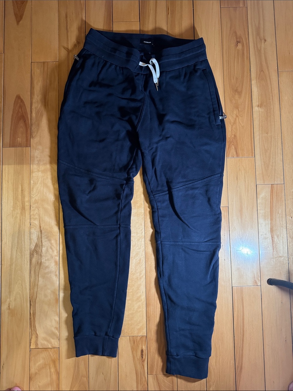 Zanerobe Dark Nay Jogger Sweatpants with Contrast Drawstring